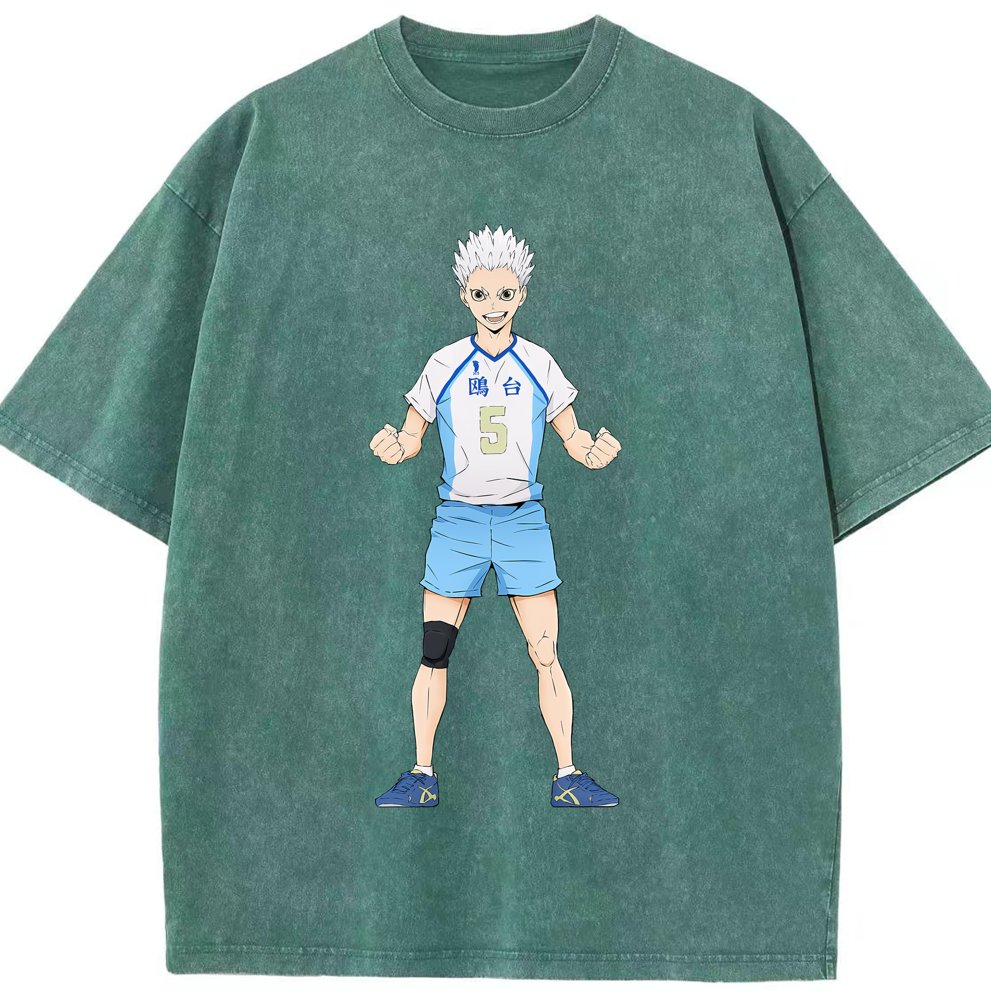 （画像用） ハイキュー!! Haikyu!! 綿100% ヴィンテージ風 半袖Tシャツ（フロントプリント）